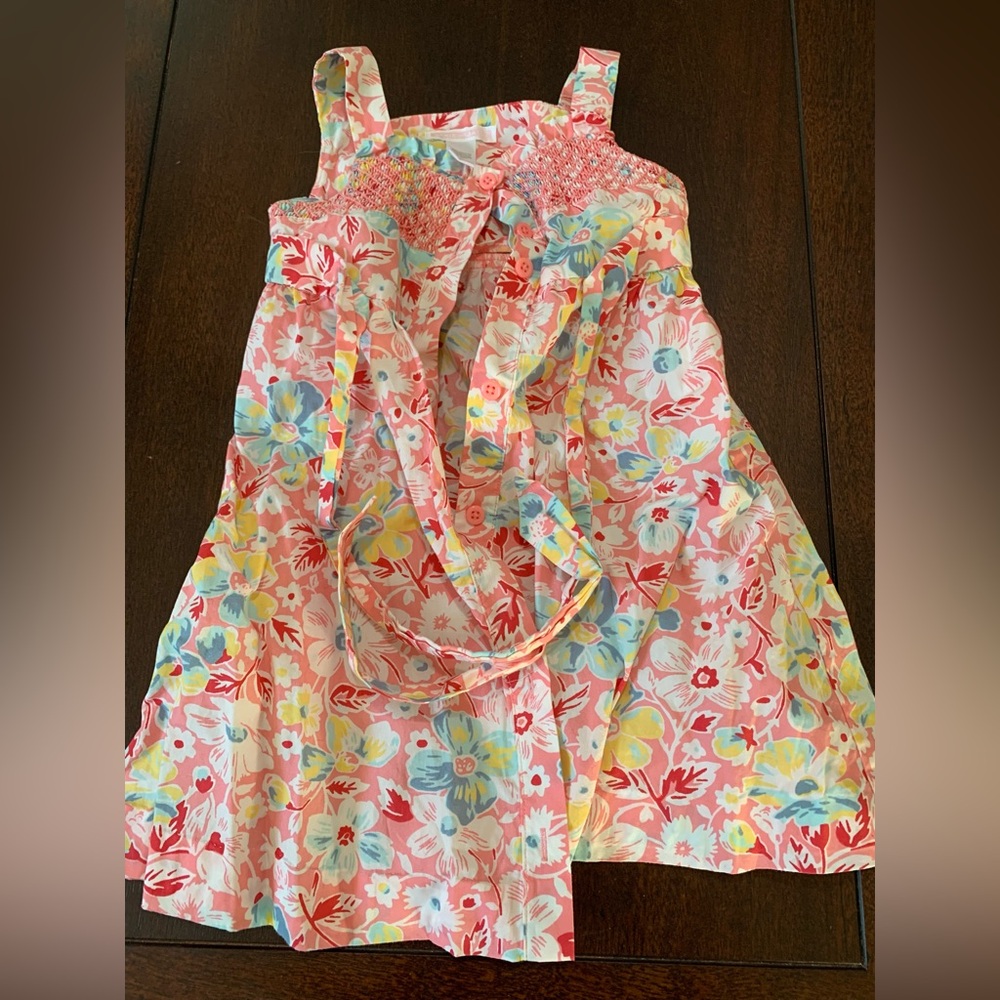 Janie and Jack Pink Floral Sundress